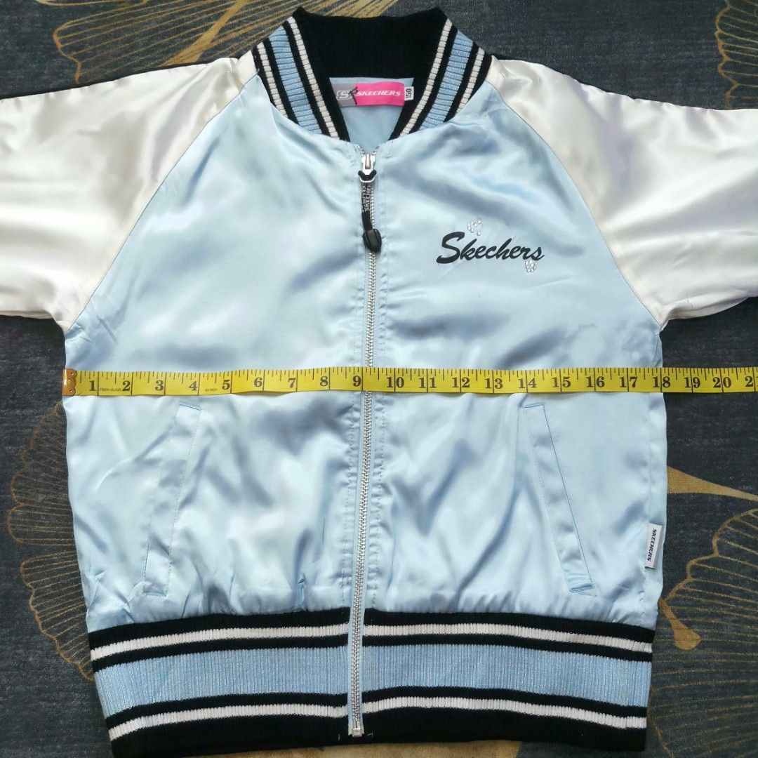 Skechers jacket kids white cheap