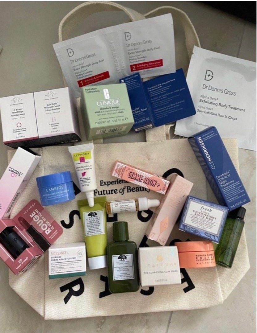 Skincare Samples from Sephora ( deluxe size), Beauty & Personal Care, Face, Face Care on Carousell