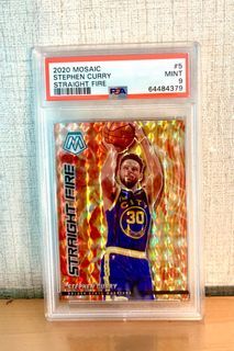 Stephen Curry Mosaic Straight Fire Psa 9