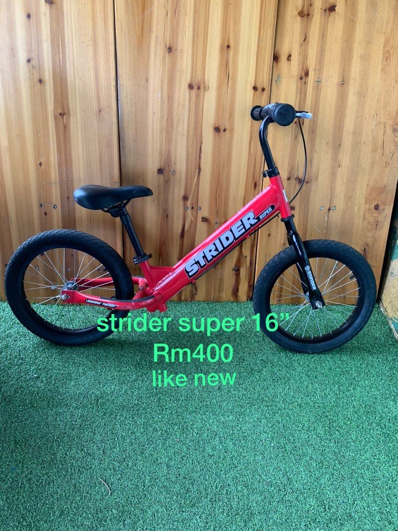 16 inch strider balance bike deals