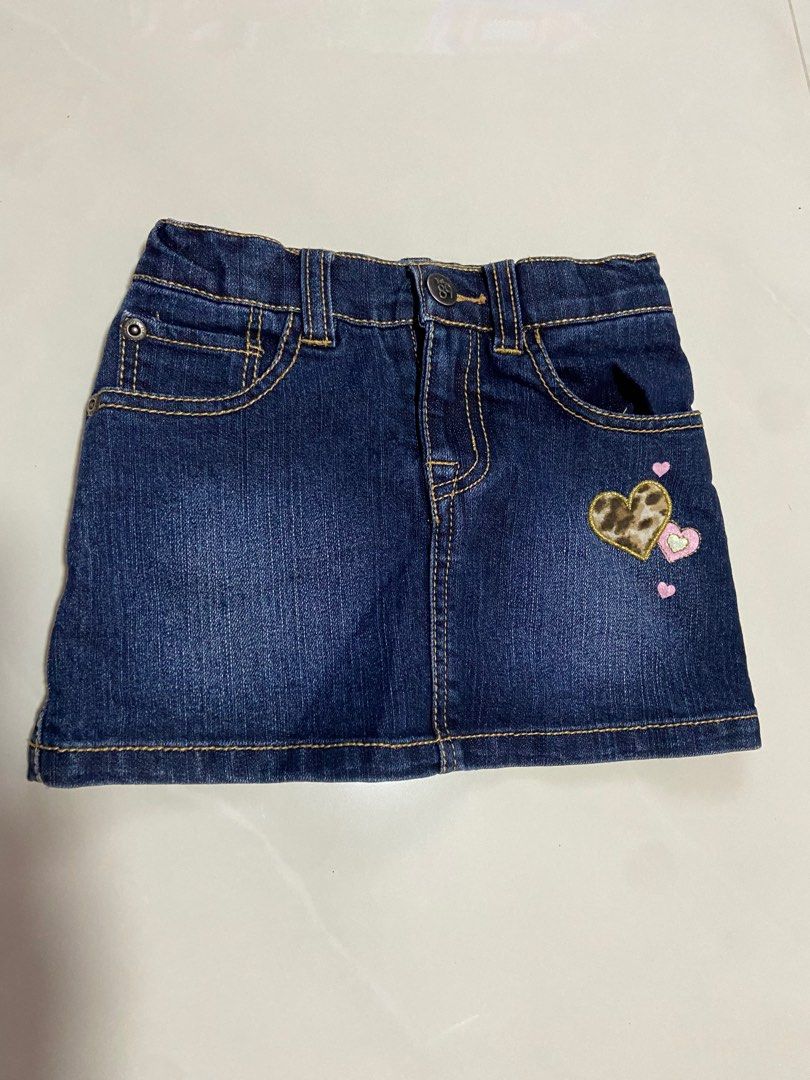Children's place best sale jean skirt