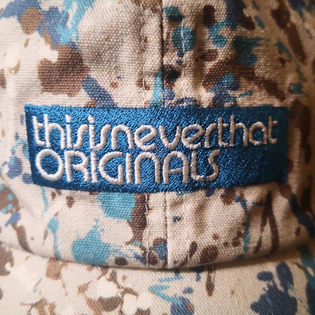 Thisisneverthat Originals Splattered Baseball Cap (Category: Caps & Hats) located in Muntinlupa City. Submitted by silent_mute (Listing ID 1205747238, Image 2). Description: BPI/BDO/Gcash.