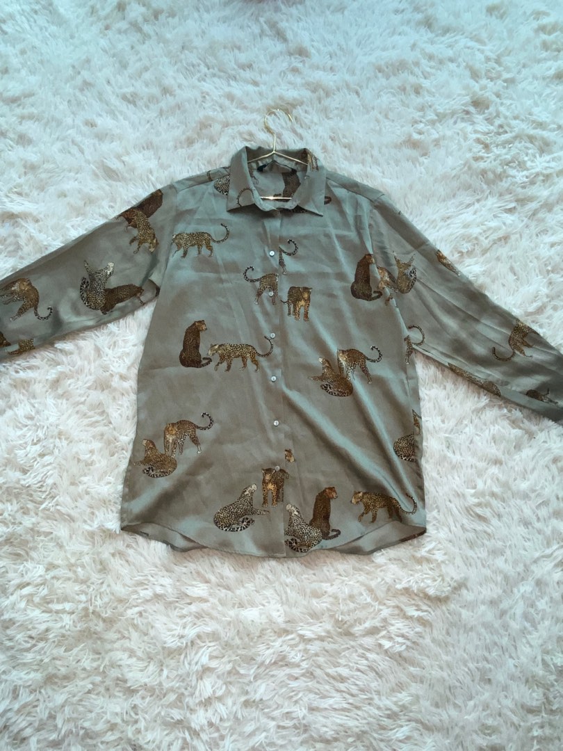 Set of 6 Bali Tiger Embroidered Blouse (S,M,L)
