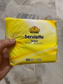 TOPVALU Serviette 100’S tissue paper