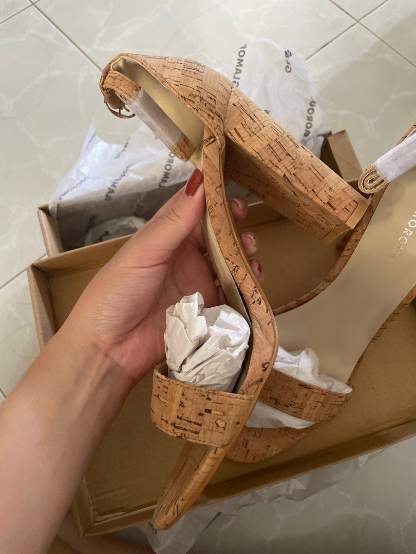 Cork heel sandals uk clearance