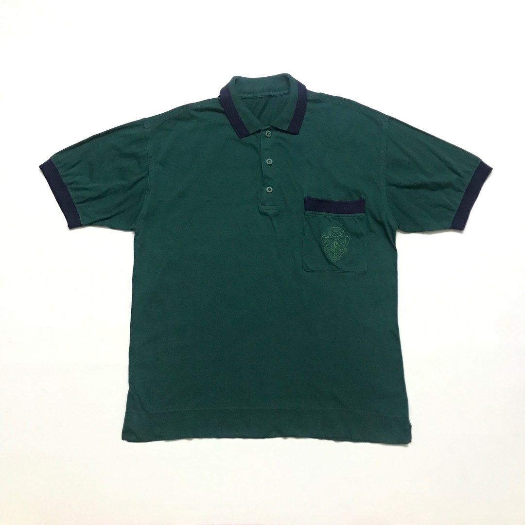 Vintage Gucci Crest Polo Shirt Men s Fashion Tops Sets