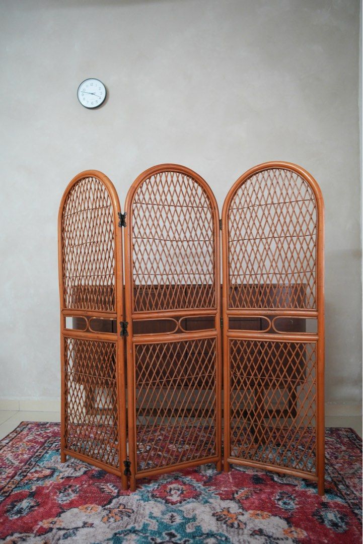 Vintage Japan Ratan Room Divider, Furniture & Home Living, Furniture, Other Home Furniture on