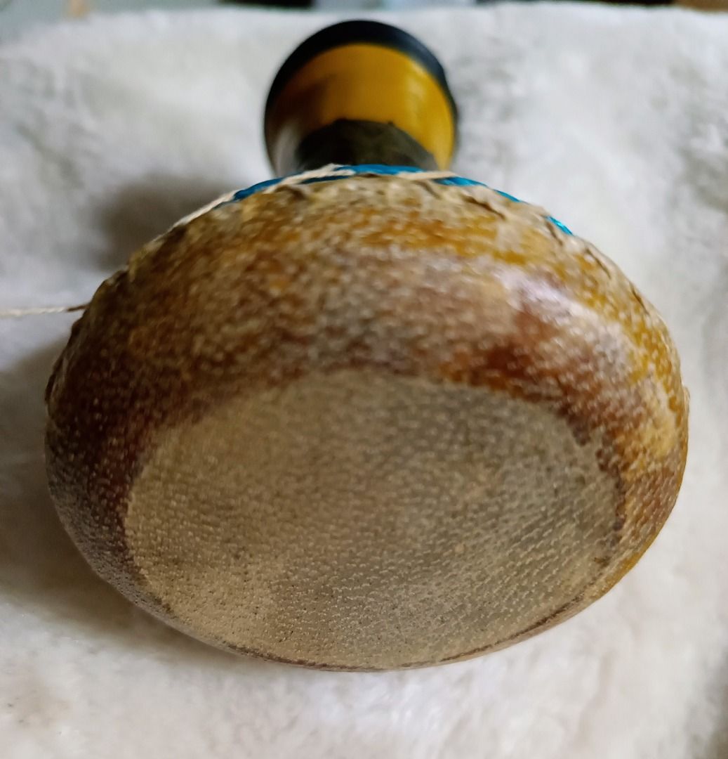 Vintage Traditional Moroccan Hand Drum Small Derbouka Taarija Hobbies 