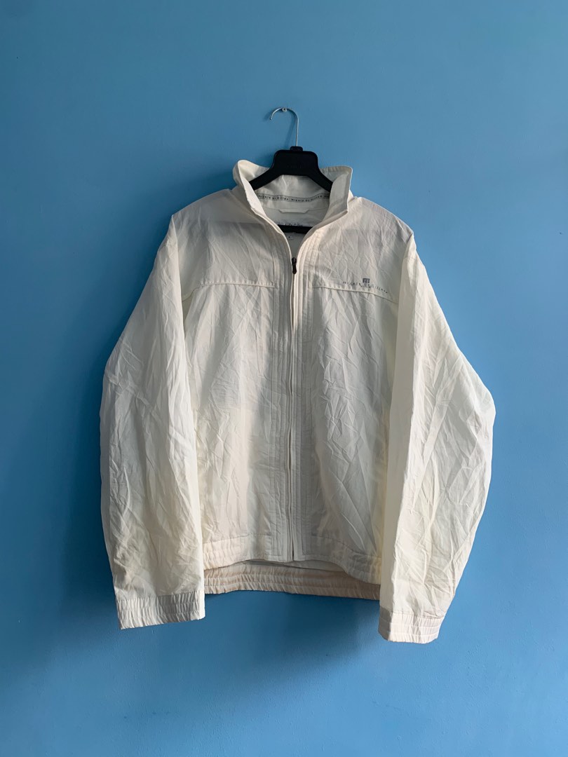 Vintage White Windbreaker, Men's Fashion, Coats, Jackets and Outerwear