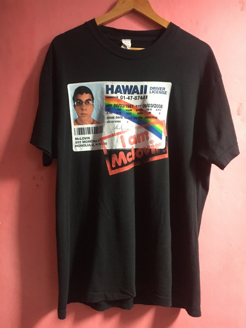 Superbad Movie T-Shirt, Men's Size L cotton black type Vintage Second Hand