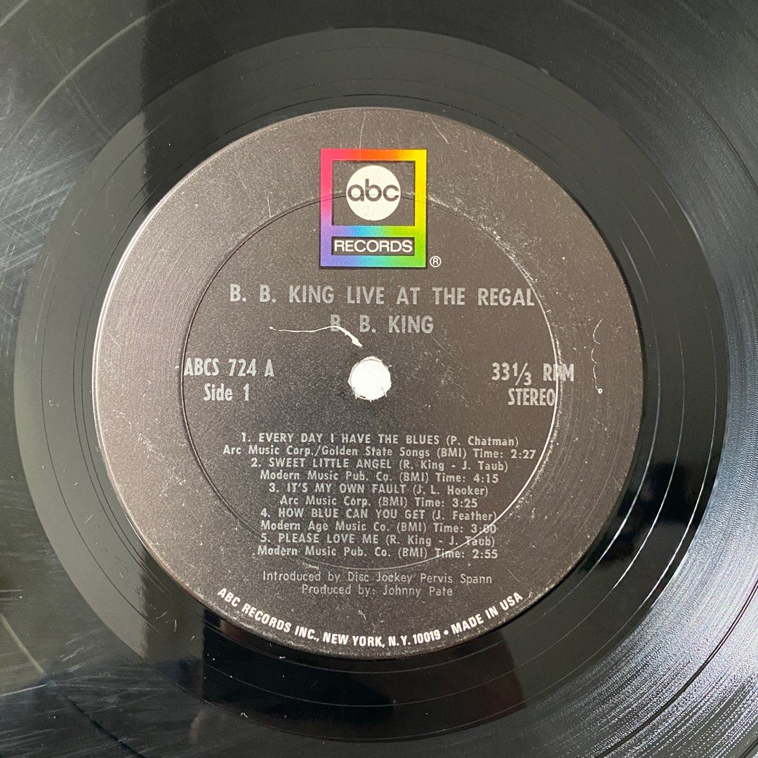 B.B. King – Live At The Regal (1971 US Pressing)