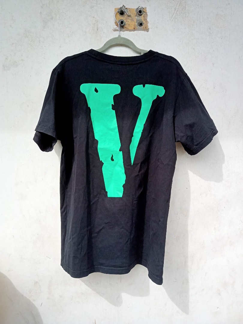 VLONE FRIENDS TEE BLACK GREEN Men s Fashion Tops Sets Tshirts