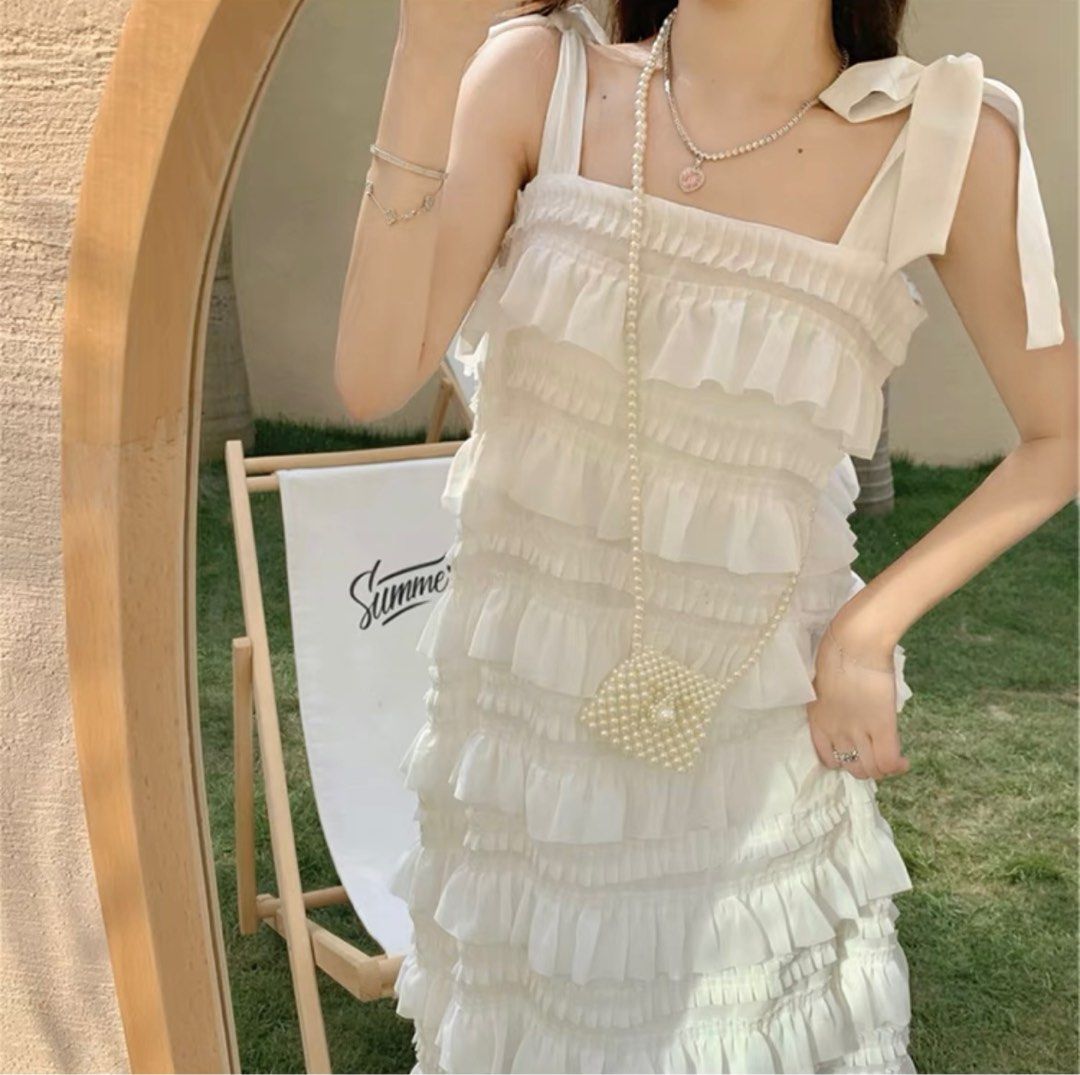 White Frill Dress