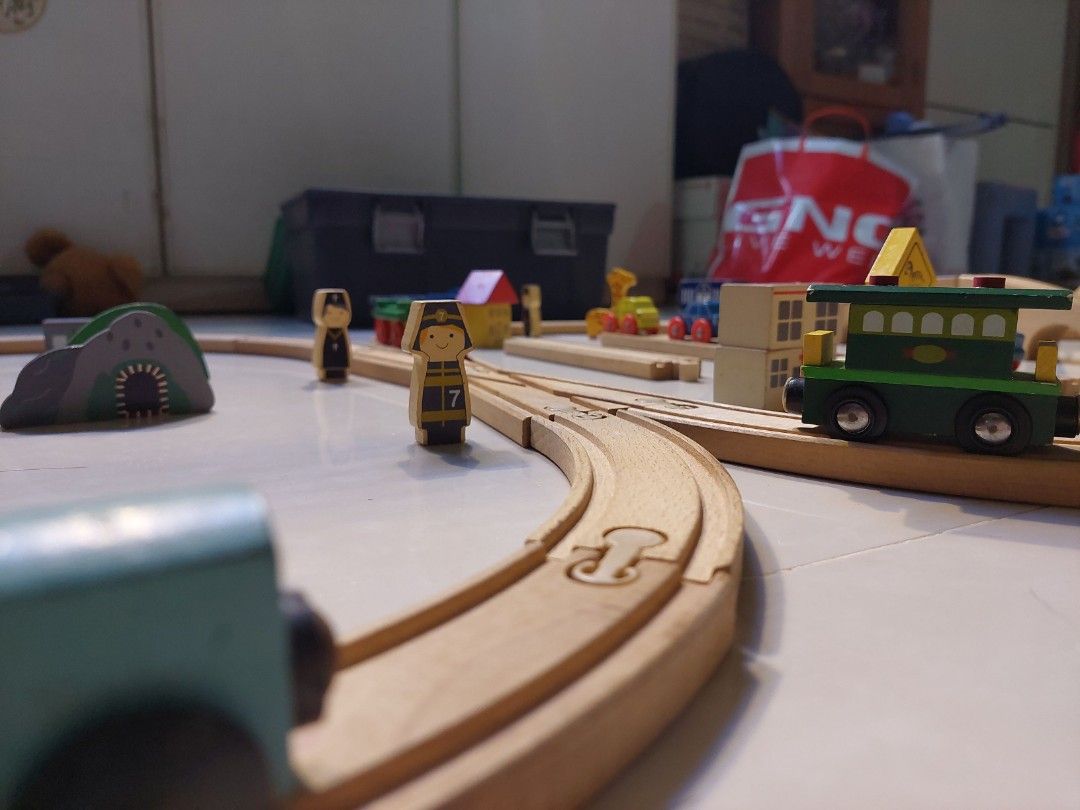 Mothercare wooden train set on sale