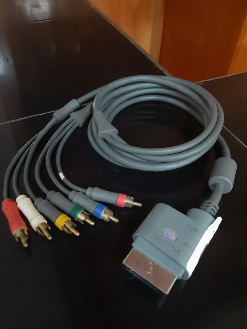 XBOX 360 AV Video cable, Video Gaming, Gaming Accessories, Cables