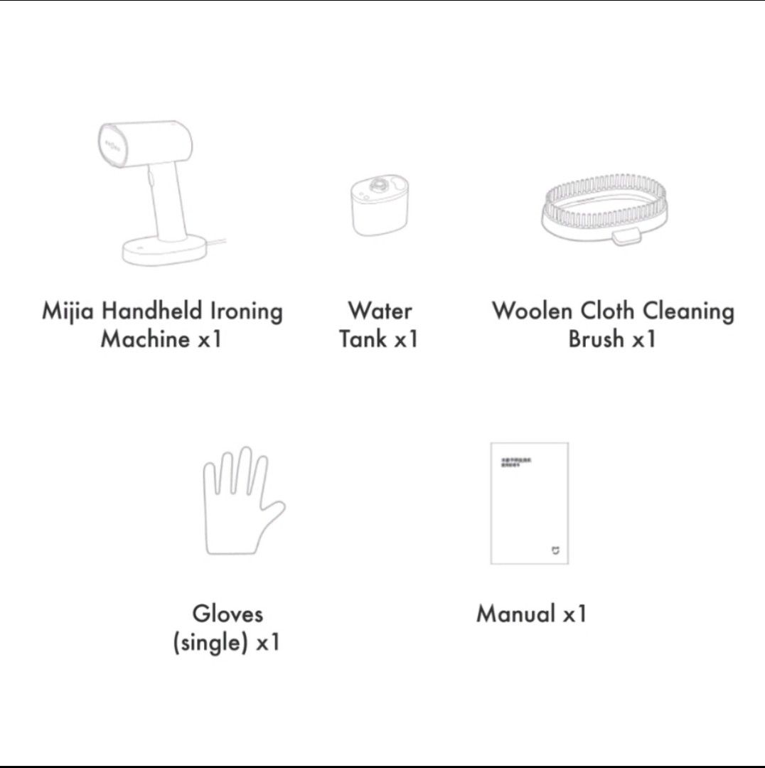 Xiaomi Mijia Mi Handheld Portable Electric Steam Iron Garment Steamer 1200W MJGTJ01LF, TV & Home