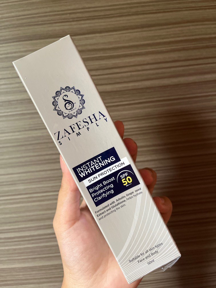 Zafesha instant whitening sunscreen, Beauty & Personal Care, Face, Face