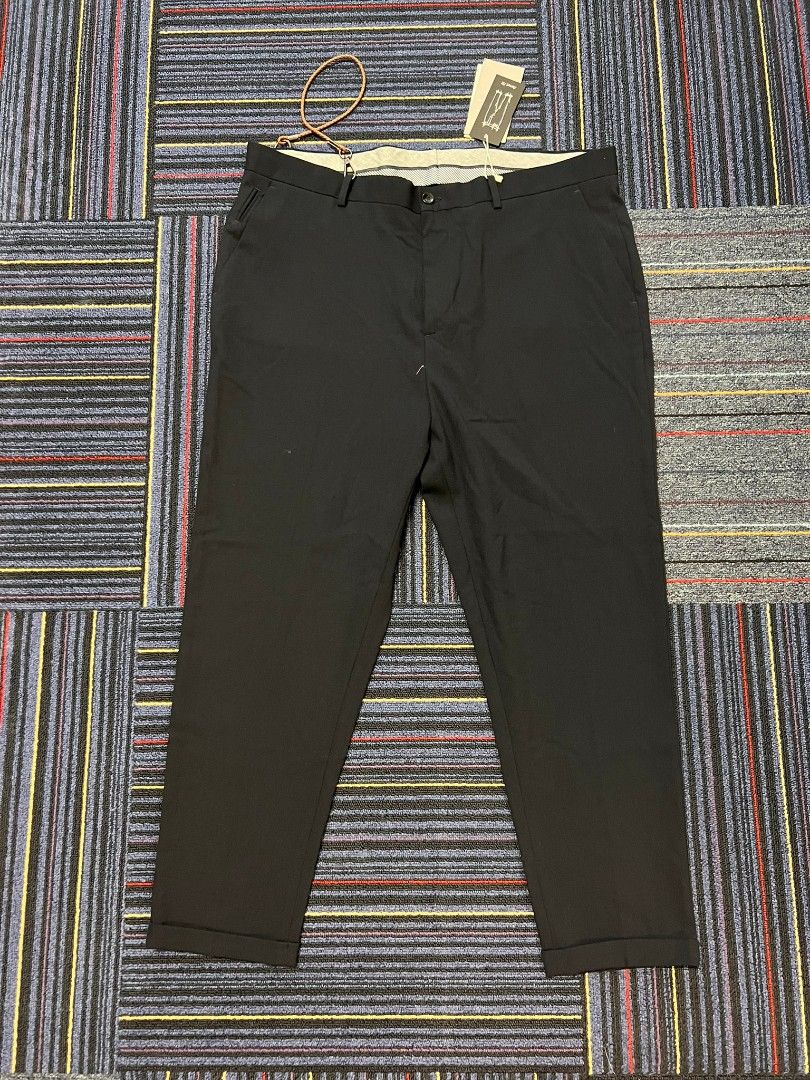 Zara Navy Blue Pants, Men's Fashion, Bottoms, Trousers on Carousell