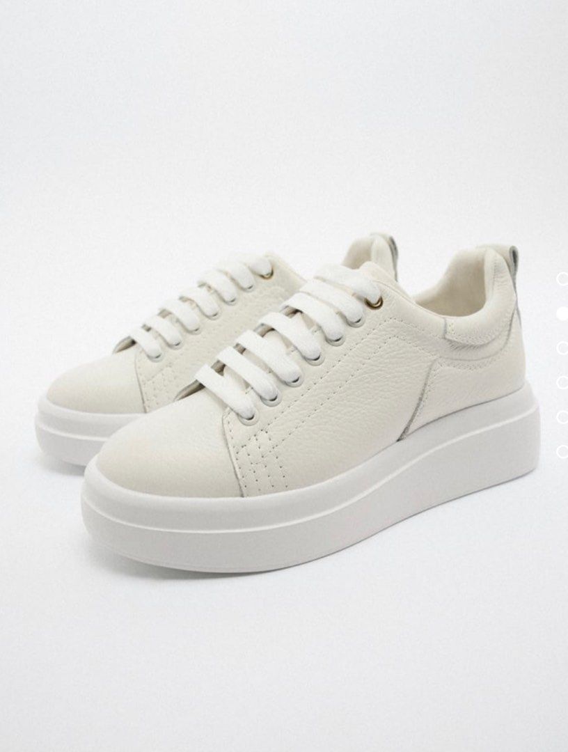 White discount plain trainers