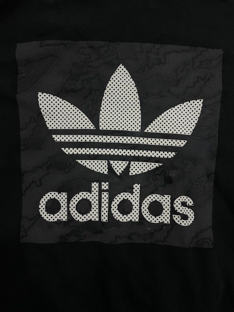 100% authentic Adidas Logo Sleeve Tee, Fashion, Tops & Sets, & Polo Shirts on Carousell