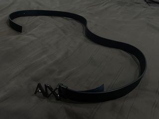 100% authentic Armani Exchange Logo Leather Belt