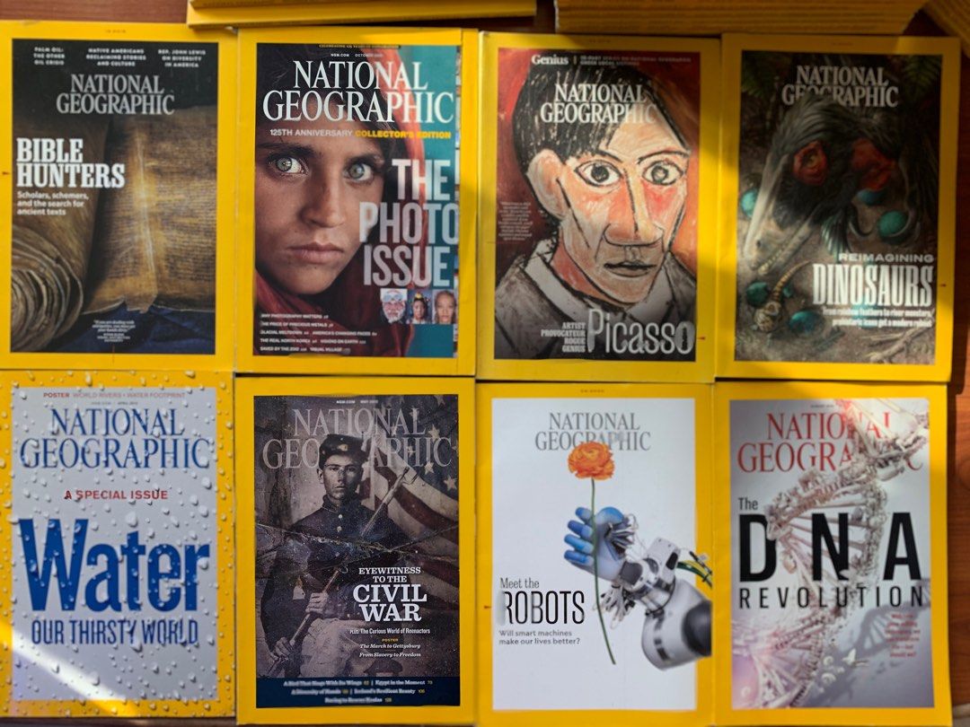 120 amazing National Geographic magazines, Hobbies & Toys, Books