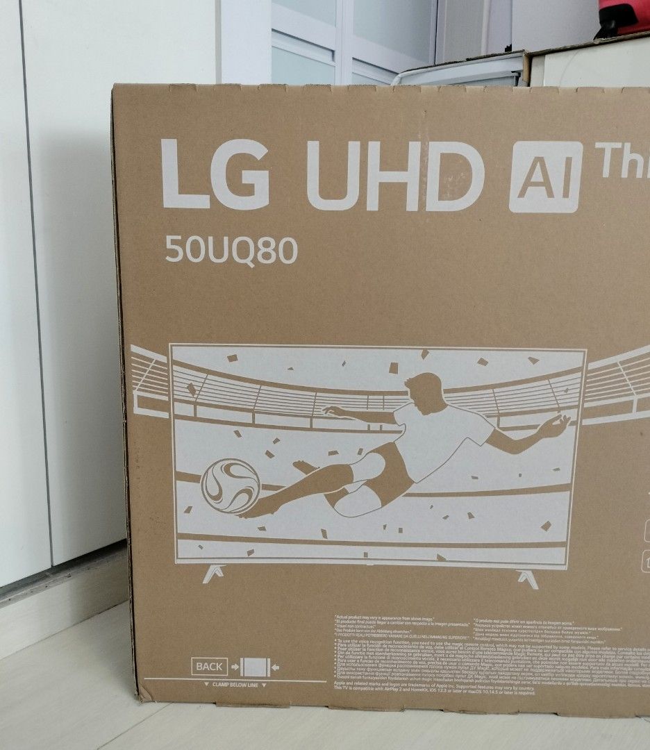 50 inch LG TV Empty Box With Styrofoam, TV & Home Appliances, TV & Entertainment, TV Parts