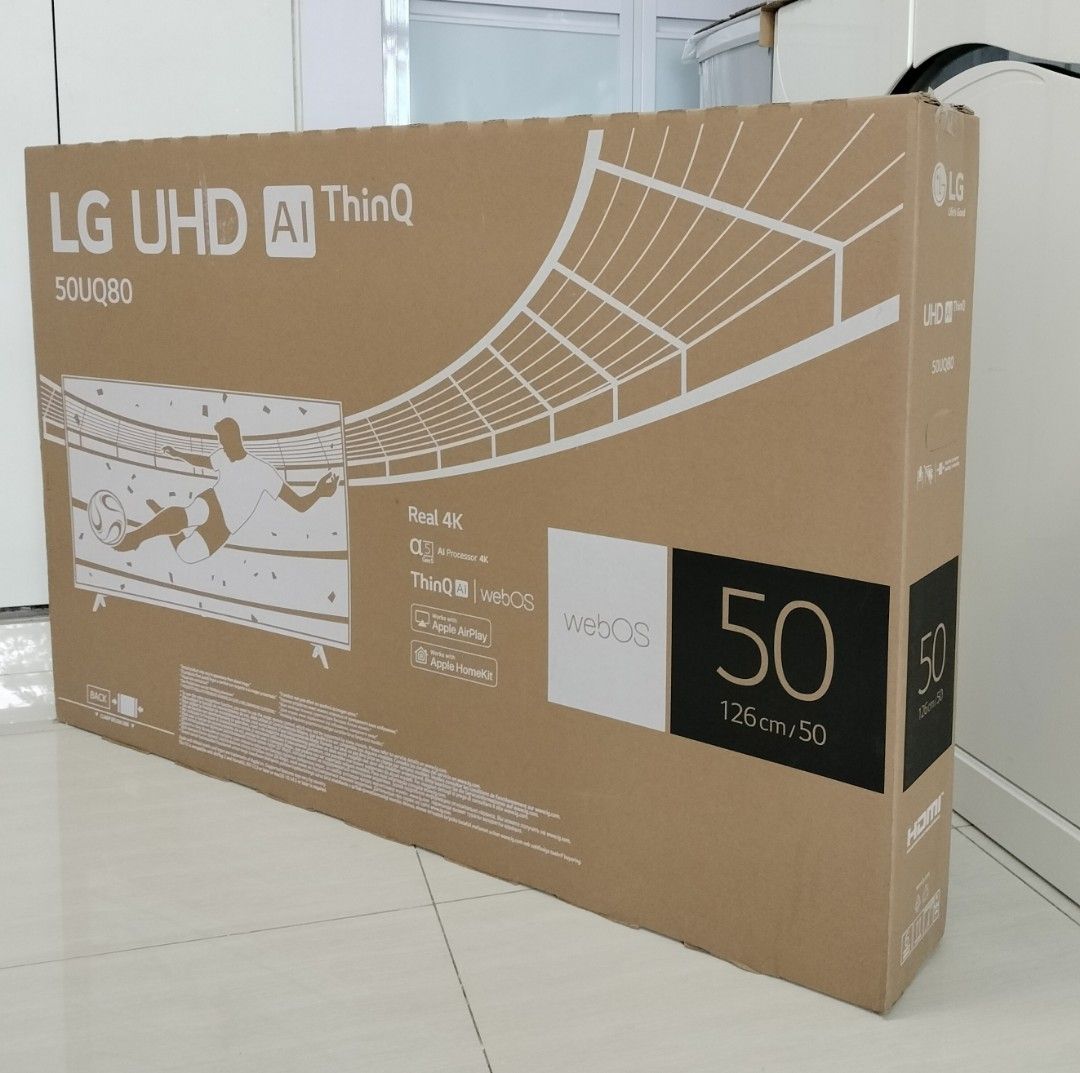 50 inch LG TV Empty Box With Styrofoam, TV & Home Appliances, TV & Entertainment, TV Parts