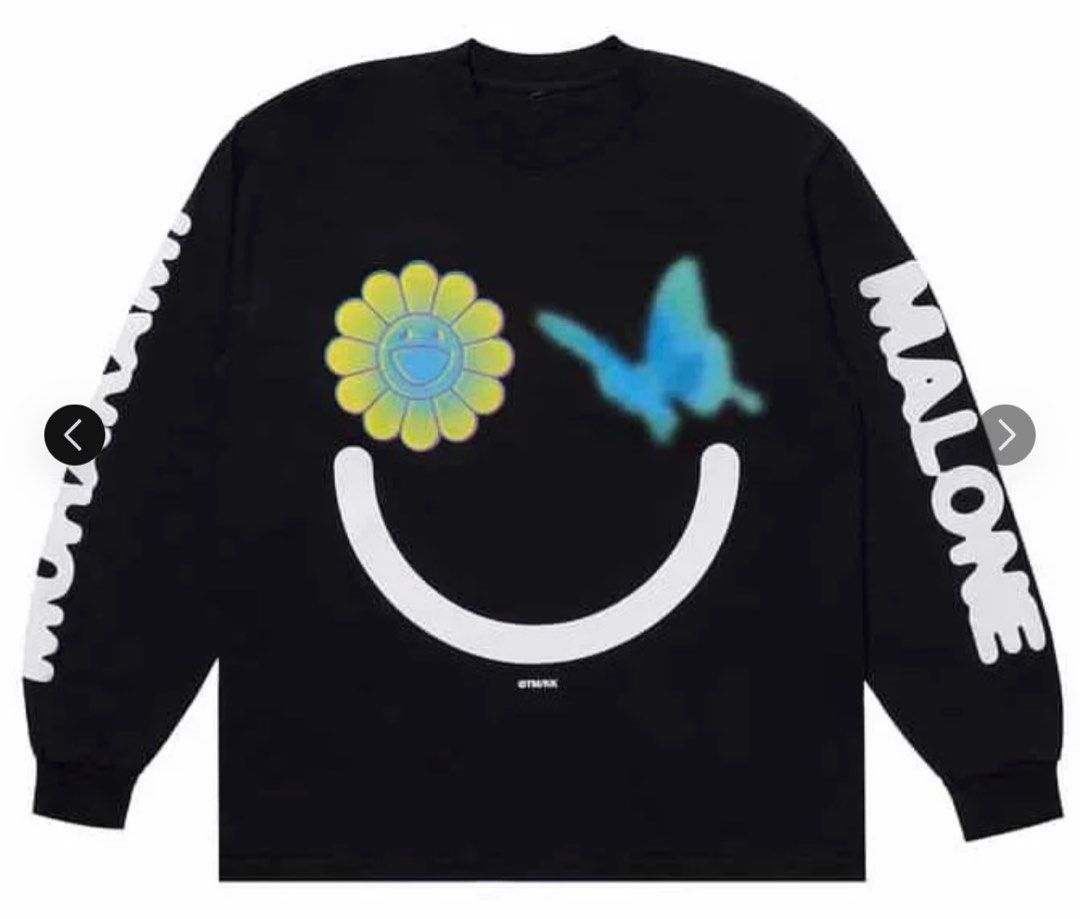 全新村上隆x Post Malone 長袖衫(大碼）Takashi Murakami Flower 花花