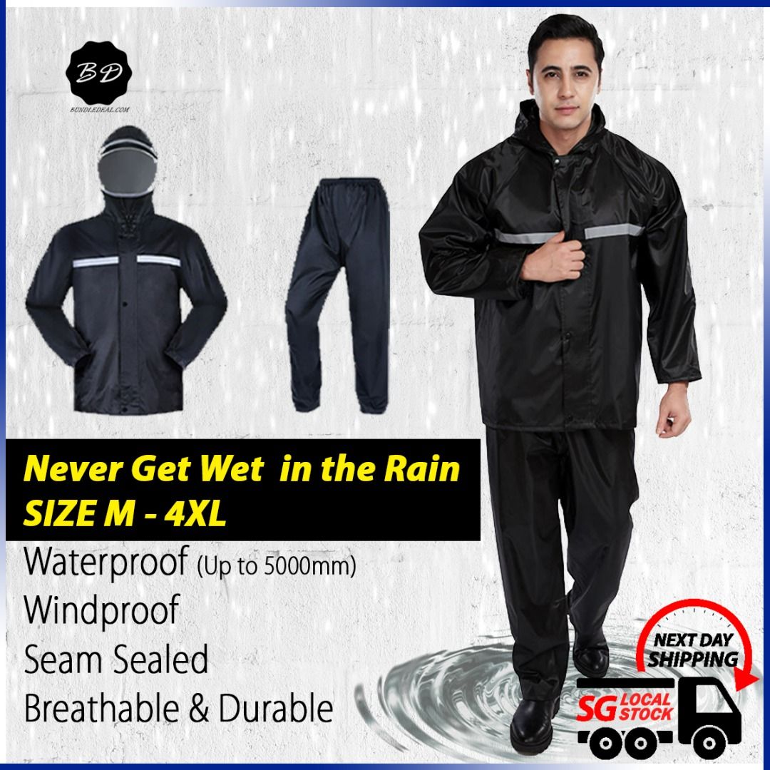 Waterproof Rain Jacket Motorcyclist Raincoat Hiking Jacket Outershell Jacket Travel Outer Shell Jacket Motorcycles Motorcycle Apparel on Carousell