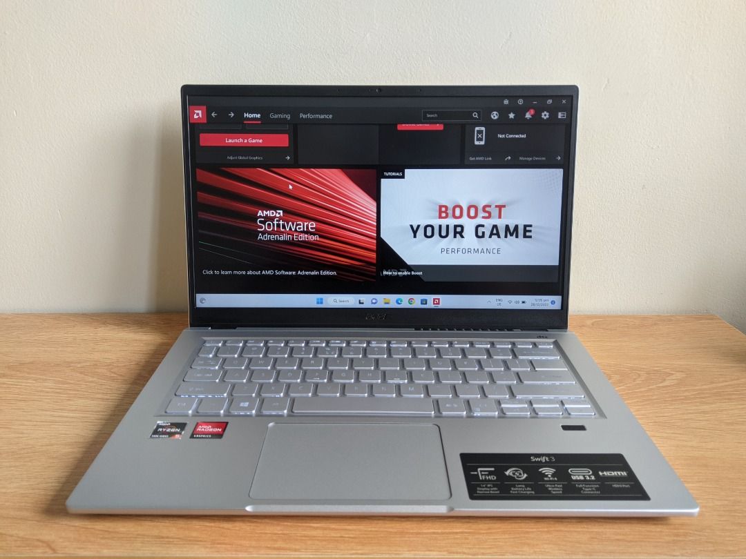 Acer Swift 3 Ryzen 5500u 8gb 512gb Nvme Backlit Key Gaming Laptop ...