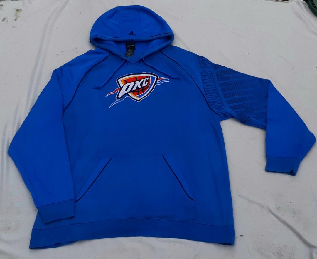 Adidas OKC Thunder Hoodie Men s Fashion Coats Jackets and