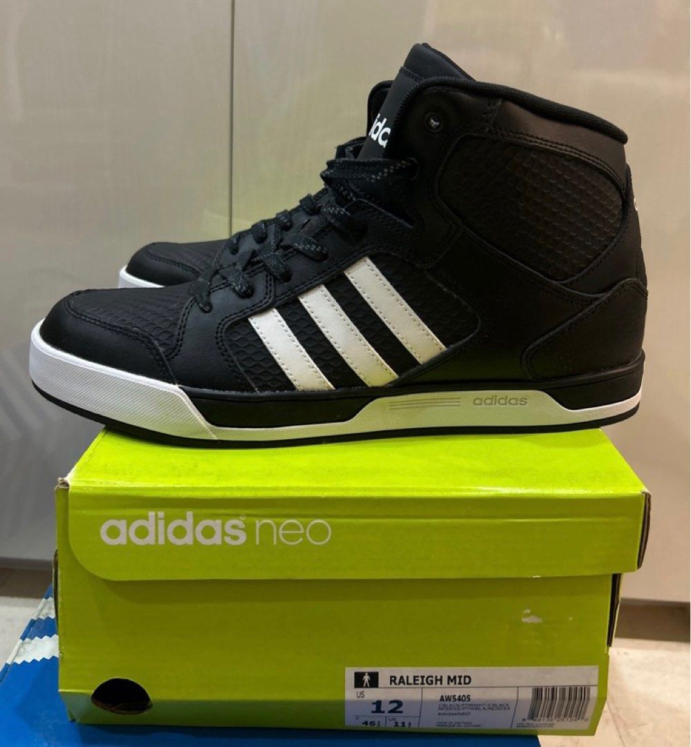 Adidas neo raleigh shop 9tis mid black sneakers