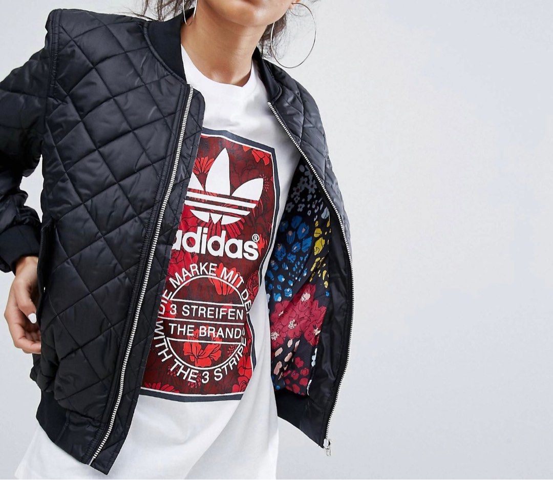 Adidas originals sst hotsell quilted bomber jacket