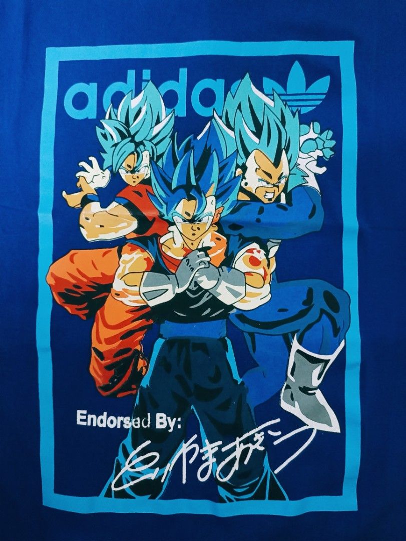 ADIDAS X DRAGONBALL BLUE T SHIRT