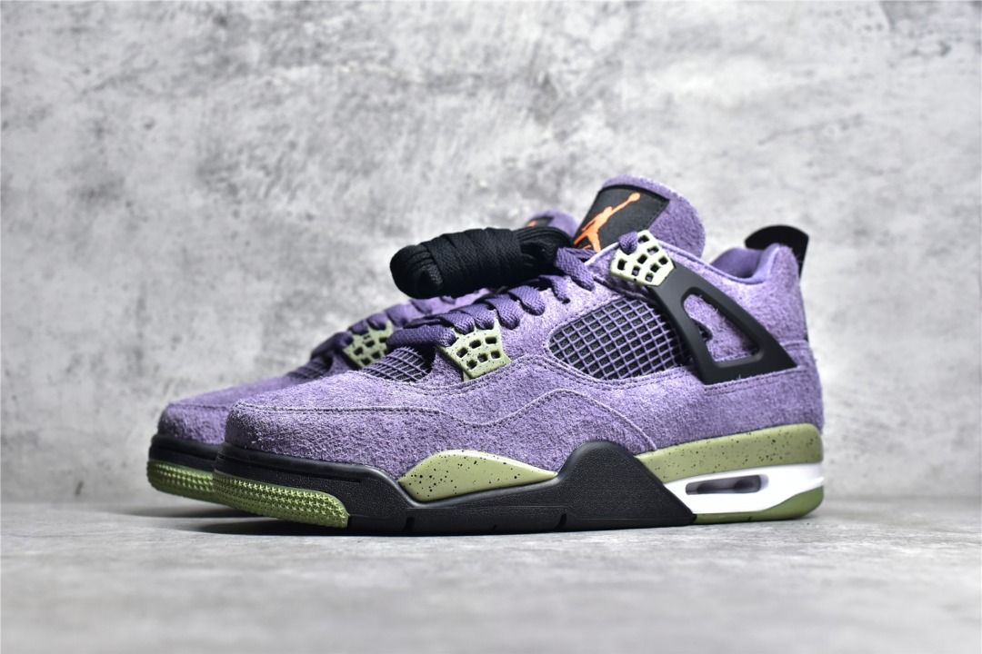 Purple suede cheap jordan 4s