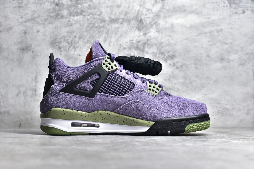 Purple 4s jordans best sale