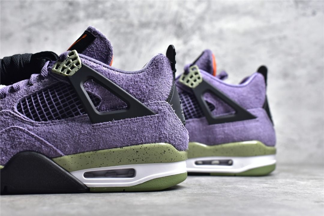 Purple suede cheap jordan 4s