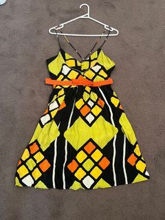 Alice McCall patterned silk dress - size 12