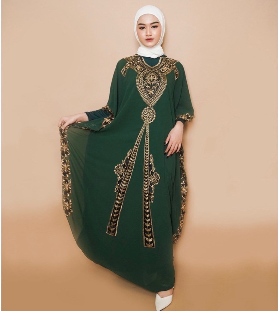 Arabic Kaftan Gamis Murah Fesyen Wanita Pakaian Wanita Gaun And Rok