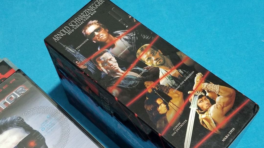 Arnold Schwarzenegger DVD Collection Box set (Category: CDs & DVDs) located in Quezon City. Submitted by nextnoel (Listing ID 1205985225, Image 3). Description: Arnold Schwarzenegger DVD Collection Box set = 1500 Contains all 5 DVDs: - Terminator - Commando - Predator - Conan The Barbarian - Conan The Destroyer These are all Japan releases. Meetups can be arranged but pickup through couriers is preferred..