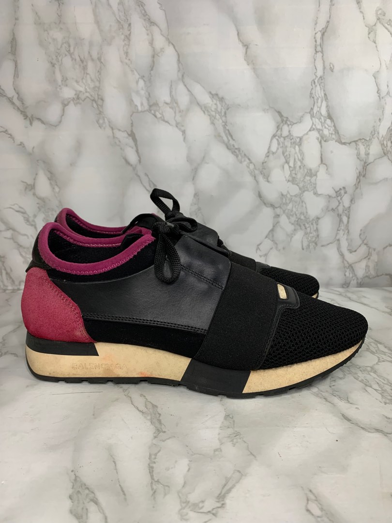 Black and pink balenciaga hotsell race runners