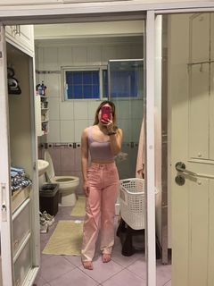 BDG Pink High Waist Mom Jeans (Urban Outfitters)