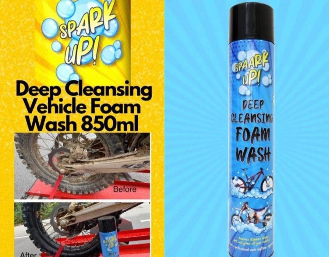 Bike cleaning solvent - Deep cleansing foam wash, Motorcycles ...