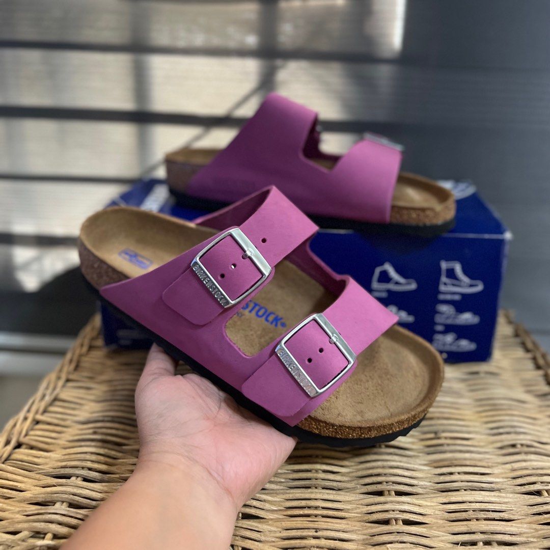 Birkenstock arizona purple hotsell orchid