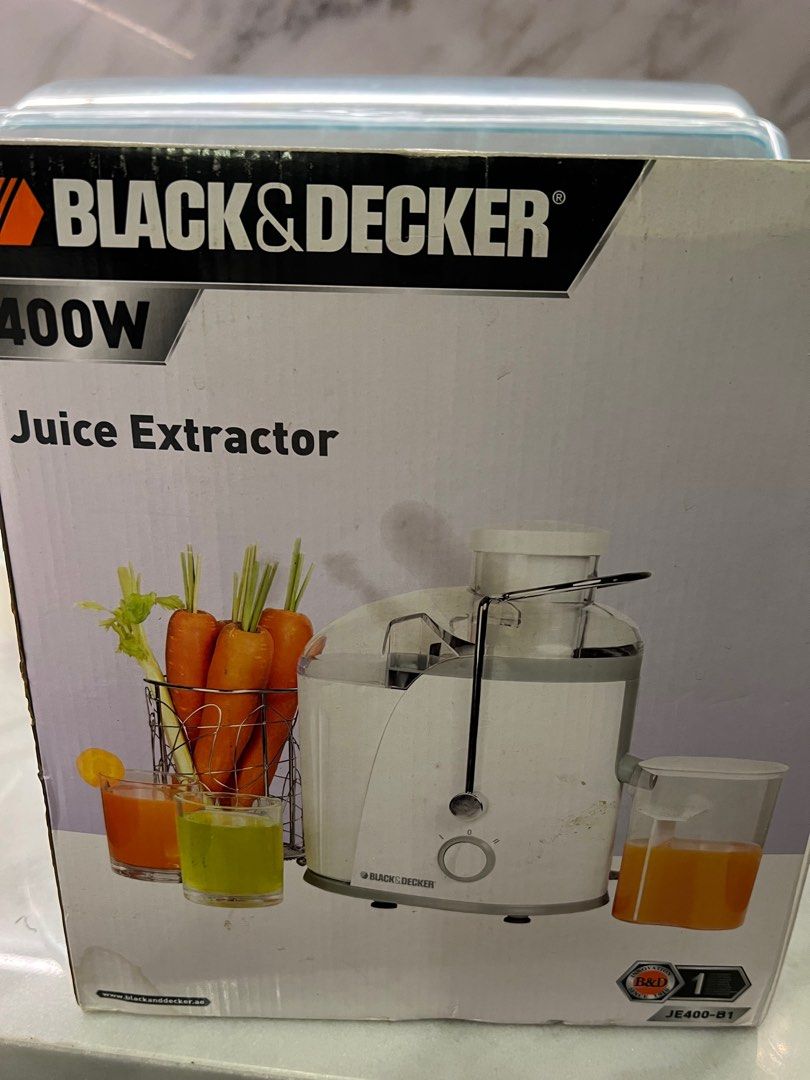 BLACK+DECKER JUICE EXTRACTOR BLACK+DECKER JUICE EXTRACTOR 400W JE400