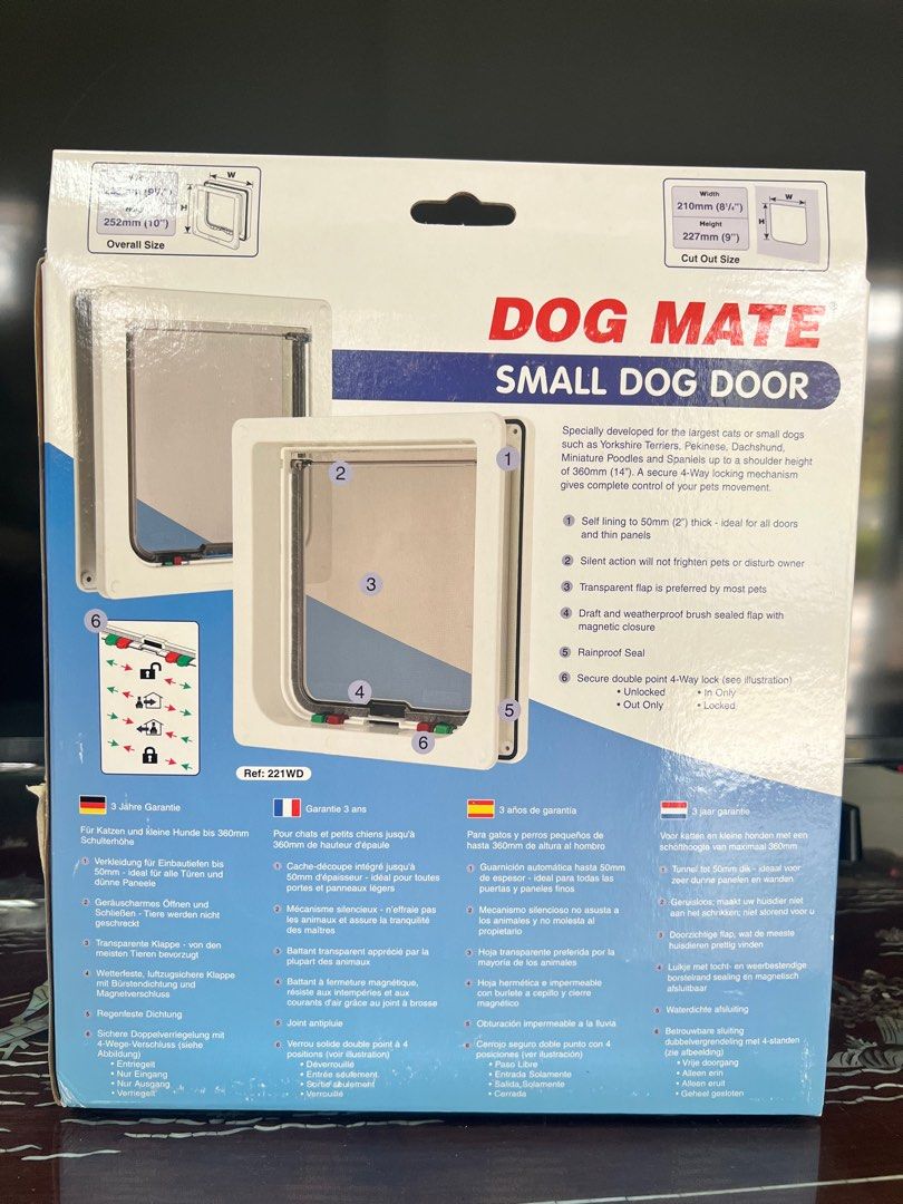 BN Dog Mate Small Dog Door, Pet Supplies, Homes & Other Pet Accessories