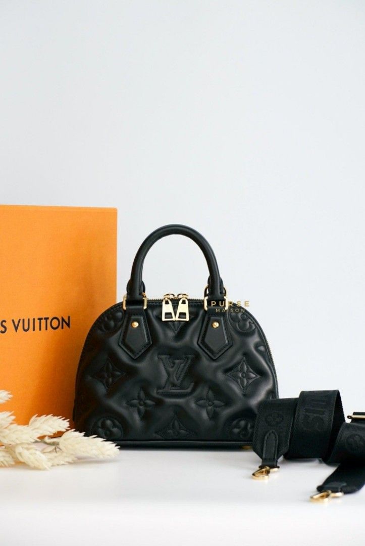 Brand New condition Louis Vuitton Alma BB in Bubblegram Black Soft