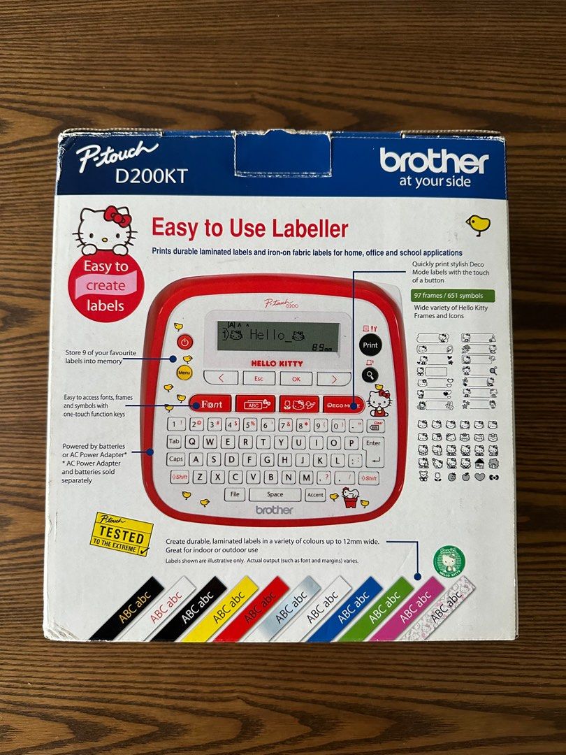 Brother Hello Kitty Label Maker, Hobbies & Toys, Stationery & Craft
