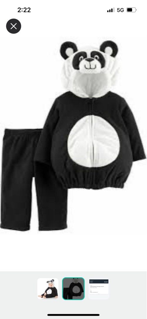 Carter's deals panda outfit